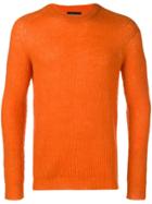 Roberto Collina Long-sleeve Fitted Sweater - Orange