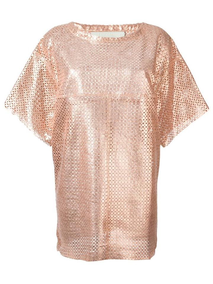 Drome Perforated Shift Dress