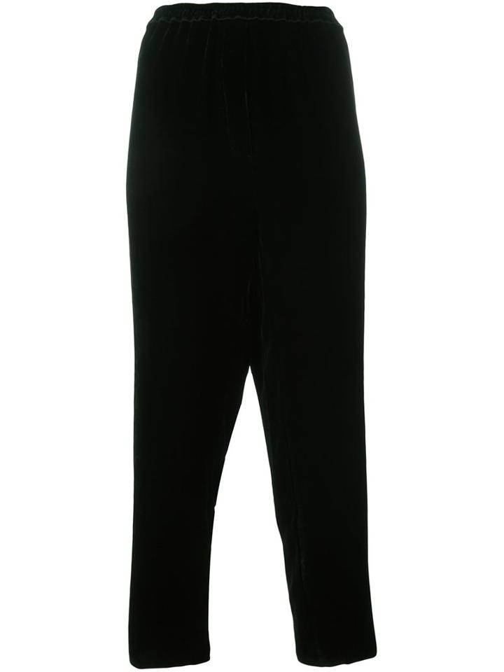 Forte Forte Dropped Crotch Pants, Women's, Size: Iv, Black, Viscose/silk