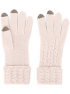 N.peal Tipped Gloves, Women's, Nude/neutrals, Cashmere