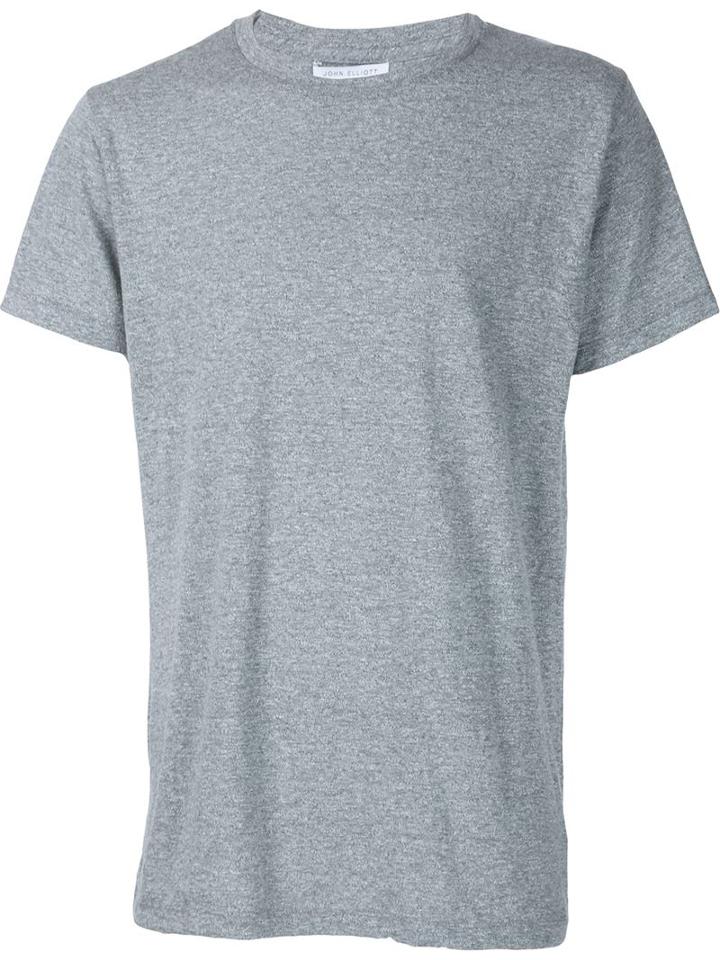 John Elliott Classic Crew T-shirt, Men's, Size: Large, Grey, Cotton/polyester/rayon