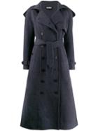 Miaoran Double Breasted Coat - Blue