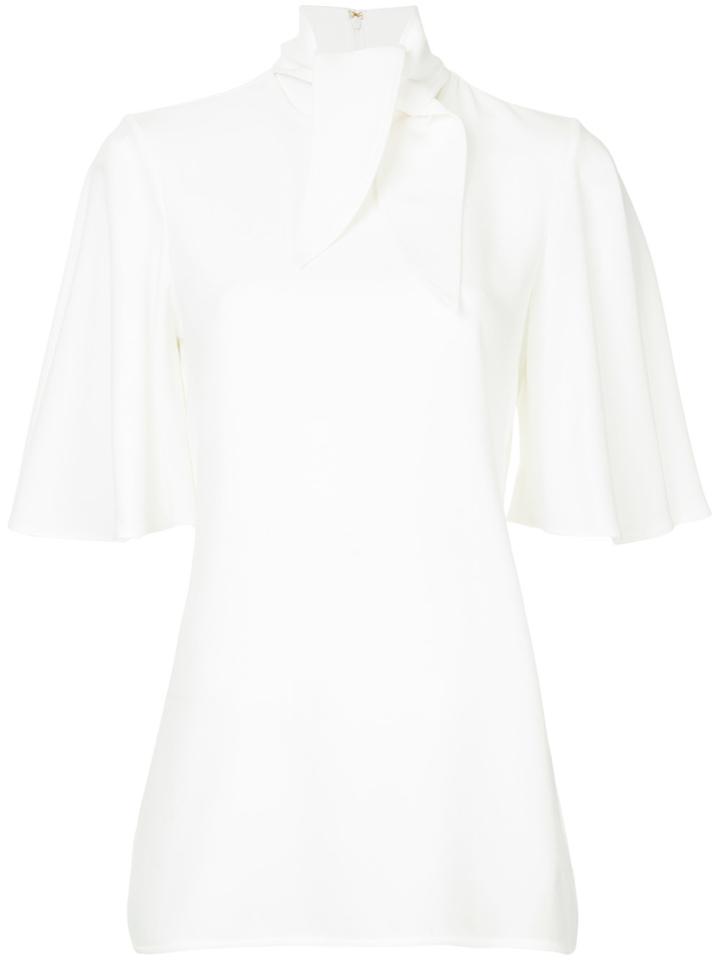 Ellery Salvador Tie-neck Blouse - White