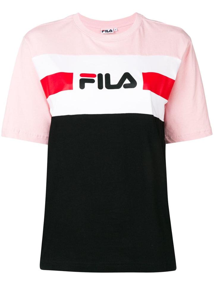 Fila Colour Block Logo T-shirt - Blue