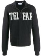 Telfar Zip-up Logo Sweatshirt - Black