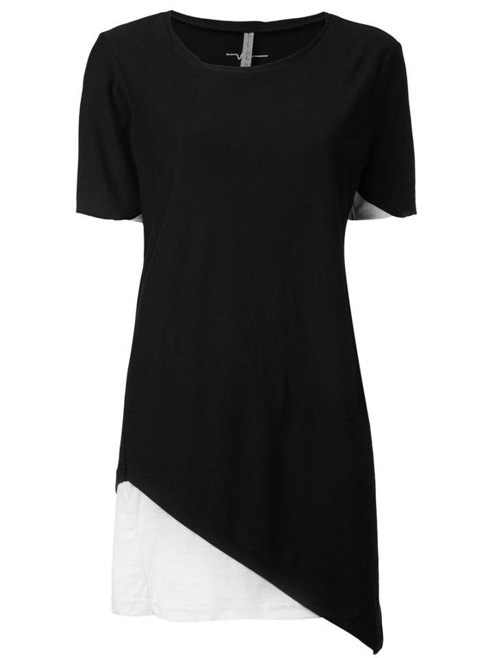 First Aid To The Injured - Rhomboid T-shirt - Women - Cotton - 2, Black, Cotton