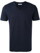 Paolo Pecora - V-neck T-shirt - Men - Cotton - M, Blue, Cotton