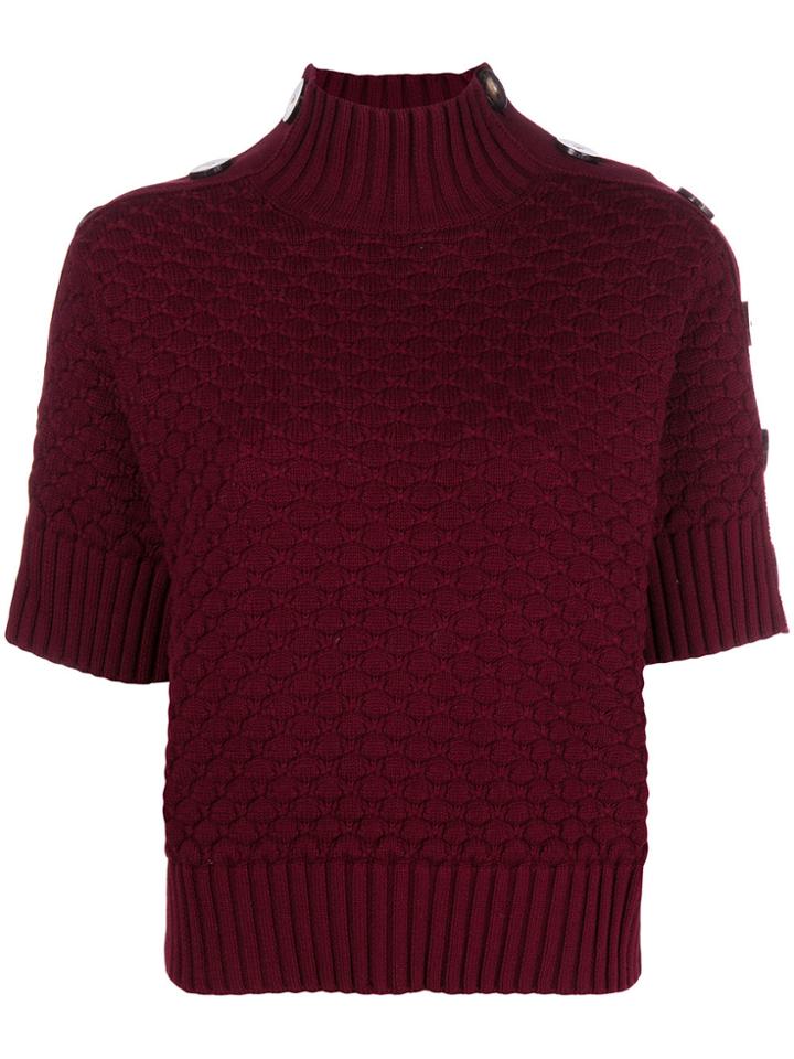 See By Chloé Shortsleeved Knit Jumper - Red