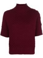 See By Chloé Shortsleeved Knit Jumper - Red