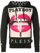 Philipp Plein Playboy Printed Hoodie - Black