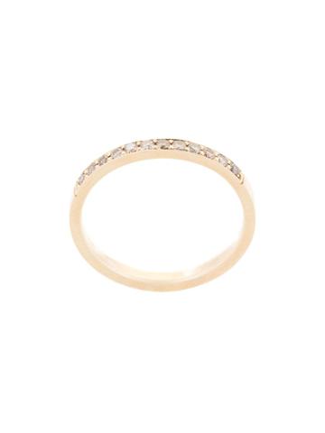 Jennie Kwon Diamond Embellished Band Ring - Gold