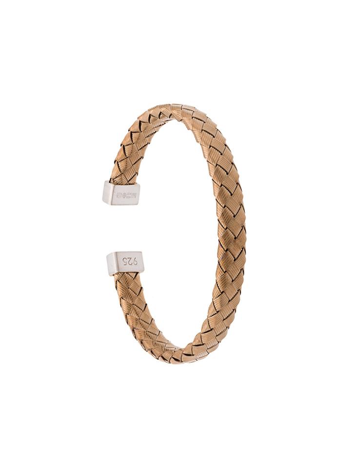 Tateossian Woven Ruthenium Cuff - Metallic