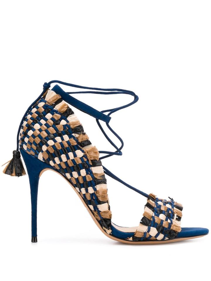Alexandre Birman Maracatu Woven Sandals - Blue