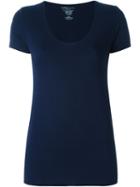 Majestic Filatures Scoop Neck T-shirt, Women's, Size: 4, Blue, Rayon/spandex/elastane