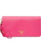 Prada Saffiano Wallet - Pink
