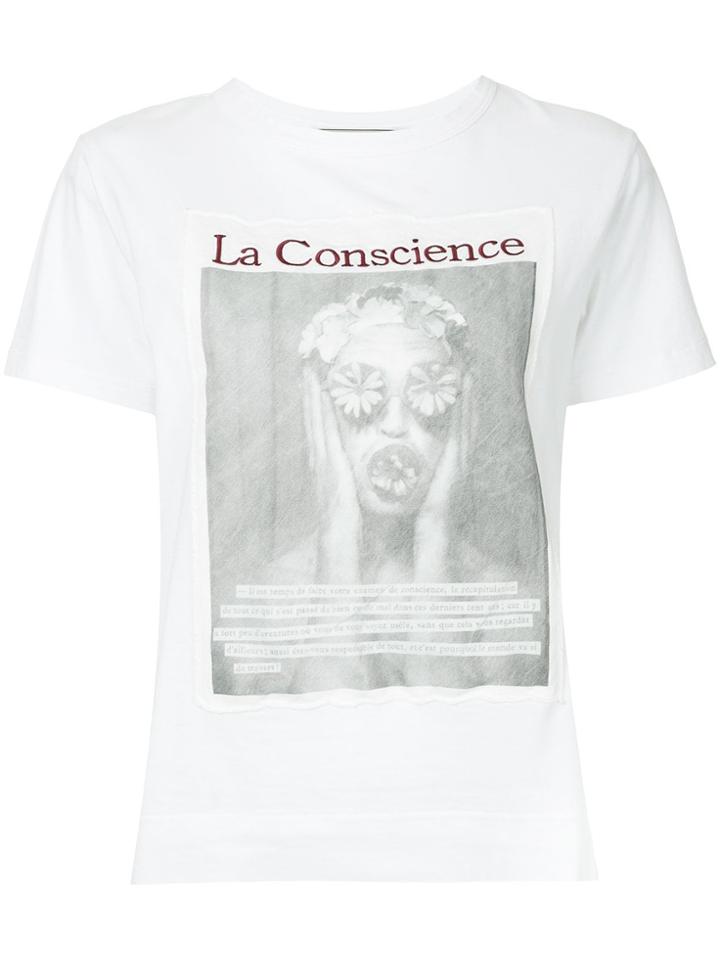 Tu Es Mon Trésor Front Printed T-shirt - White