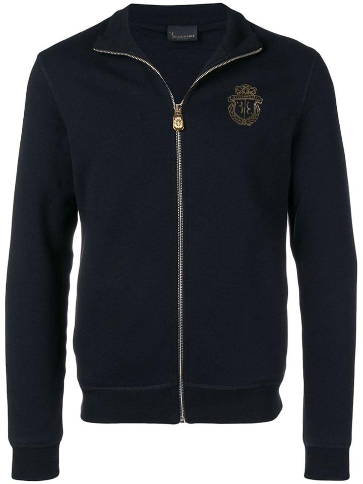 Billionaire Zipped Cardigan - Black