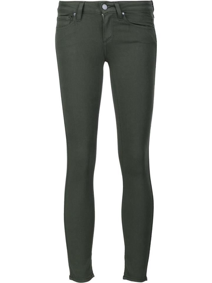Paige 'verdugo' Ultra Skinny Jenas, Women's, Size: 26, Green, Acetate/rayon/cotton/spandex/elastane
