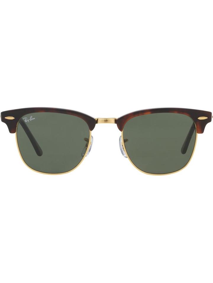 Ray-ban 'clubmaster' Sunglasses, Men's, Size: 49, Brown, Acetate