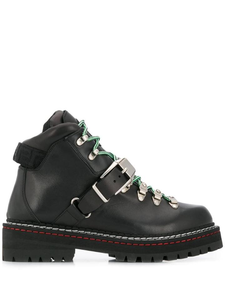 Versace Medusa Head Hiking Boots - Black