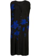 Yohji Yamamoto Printed Shirt Dress - Black