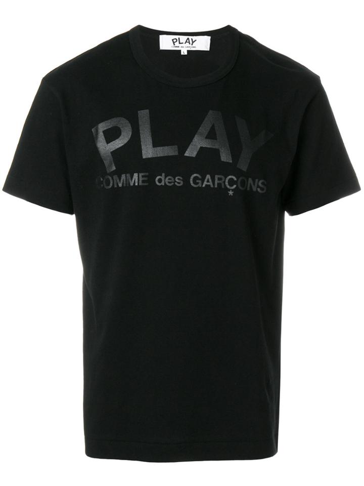 Comme Des Garçons Play Branded T-shirt - Black