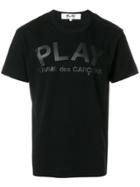 Comme Des Garçons Play Branded T-shirt - Black