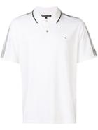 Michael Michael Kors Logo Stripe Polo Shirt - White