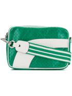 Red Valentino Two Tone Perforated Shoulder Bag - Green