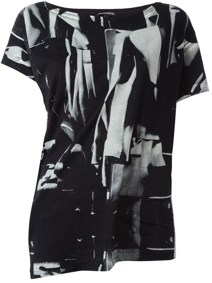 Ann Demeulemeester Abstract Print T-shirt