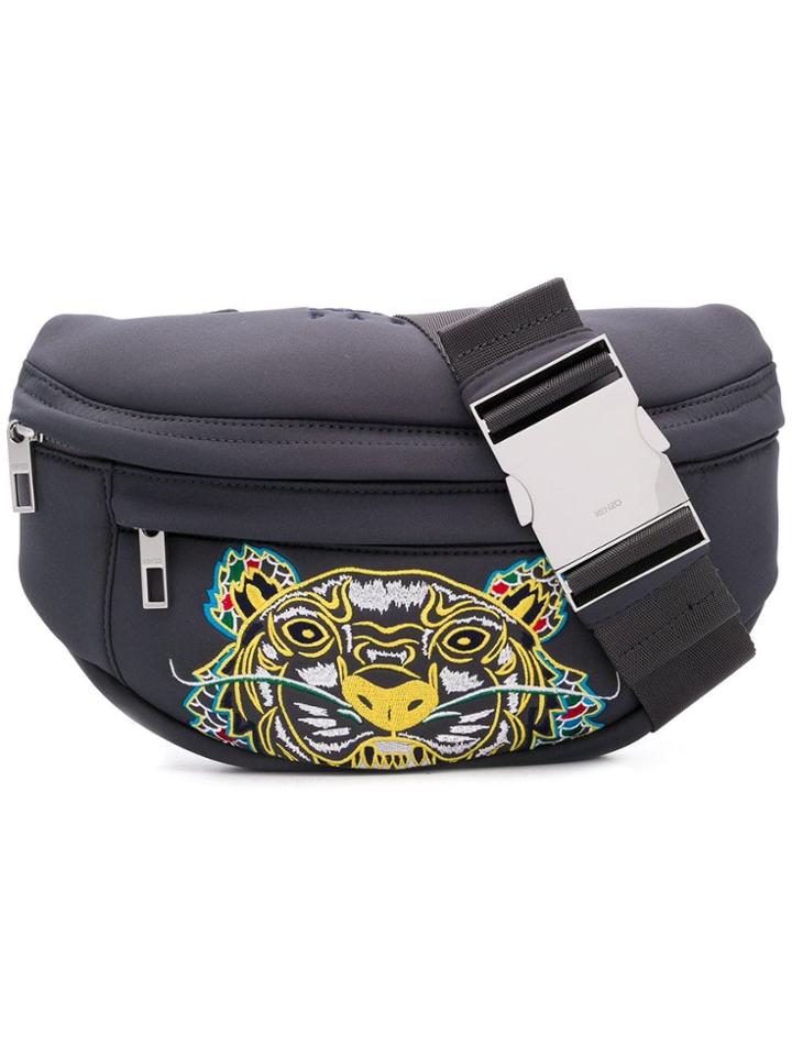 Kenzo Neoprene 'dragon Tiger' Bumbag - Blue