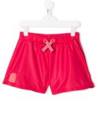 Elisabetta Franchi La Mia Bambina Logo Patch Shorts - Pink