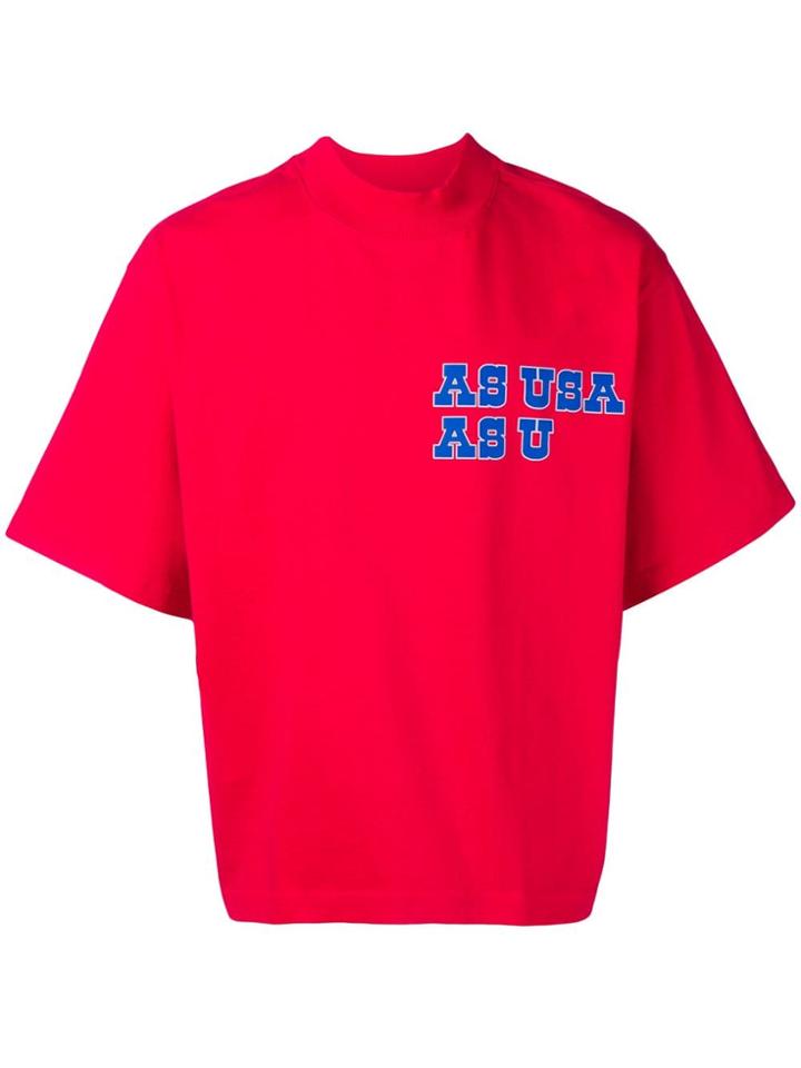 Reebok As Usa As U T-shirt - Red