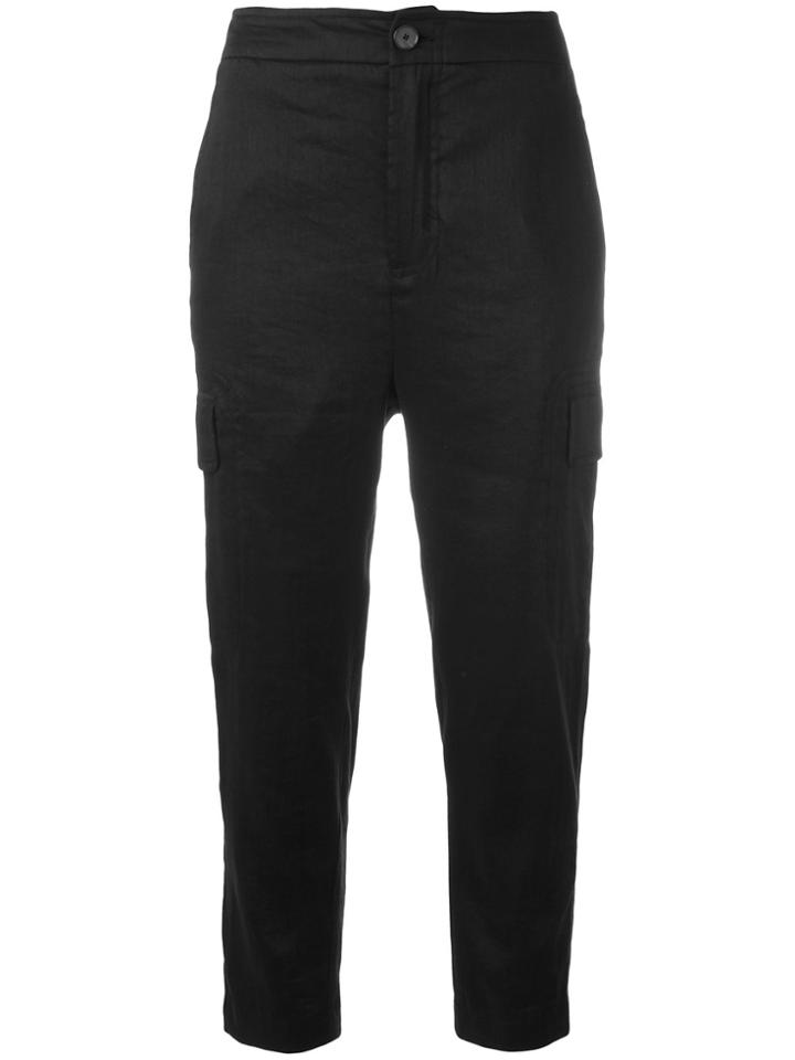 Vince Cargo Cropped Trousers - Black