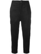 Vince Cargo Cropped Trousers - Black