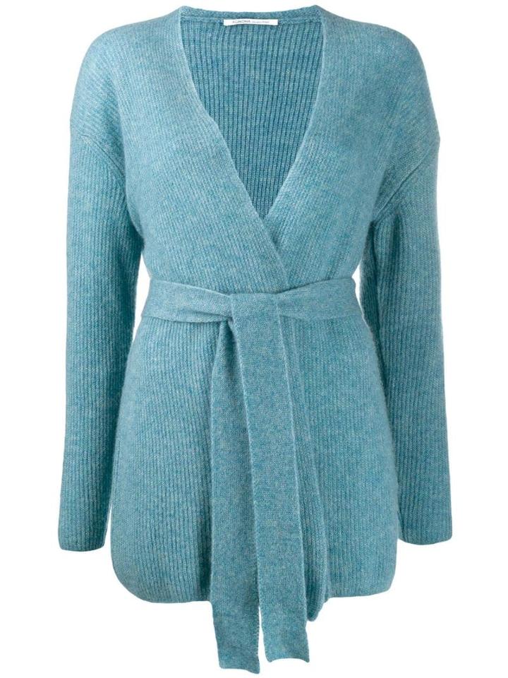Agnona Tie Waist Cardigan - Blue