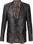Etro Floral Jacquard Blazer, Men's, Size: 56, Black, Silk