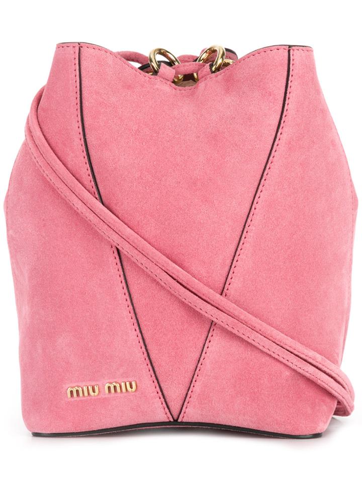Miu Miu Small Bucket Bag - Pink & Purple