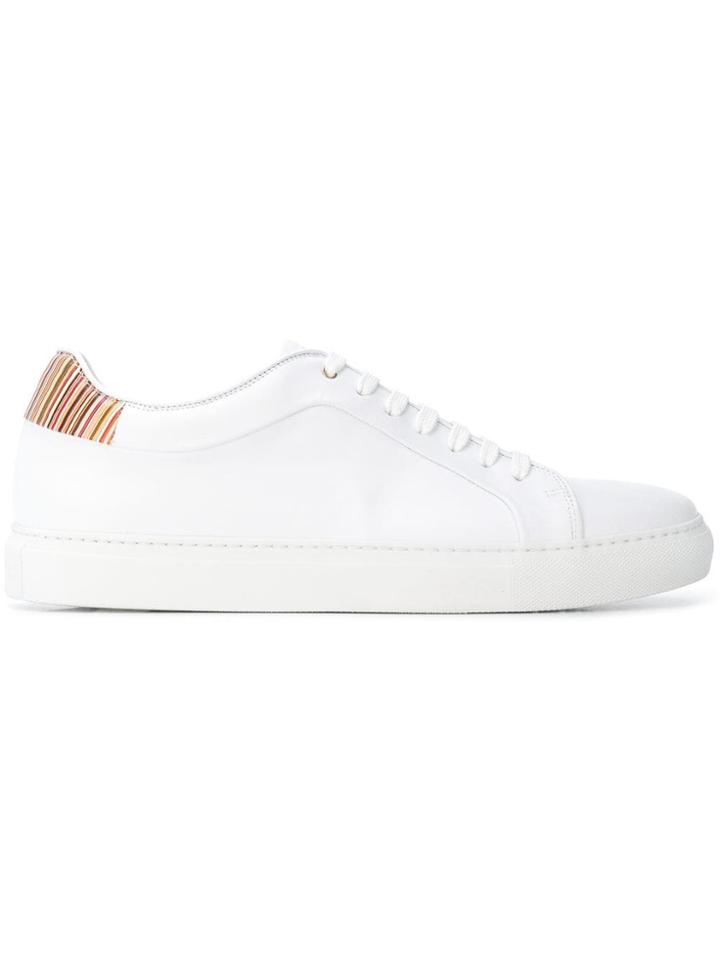 Ps By Paul Smith Striped Detail Sneakers - White