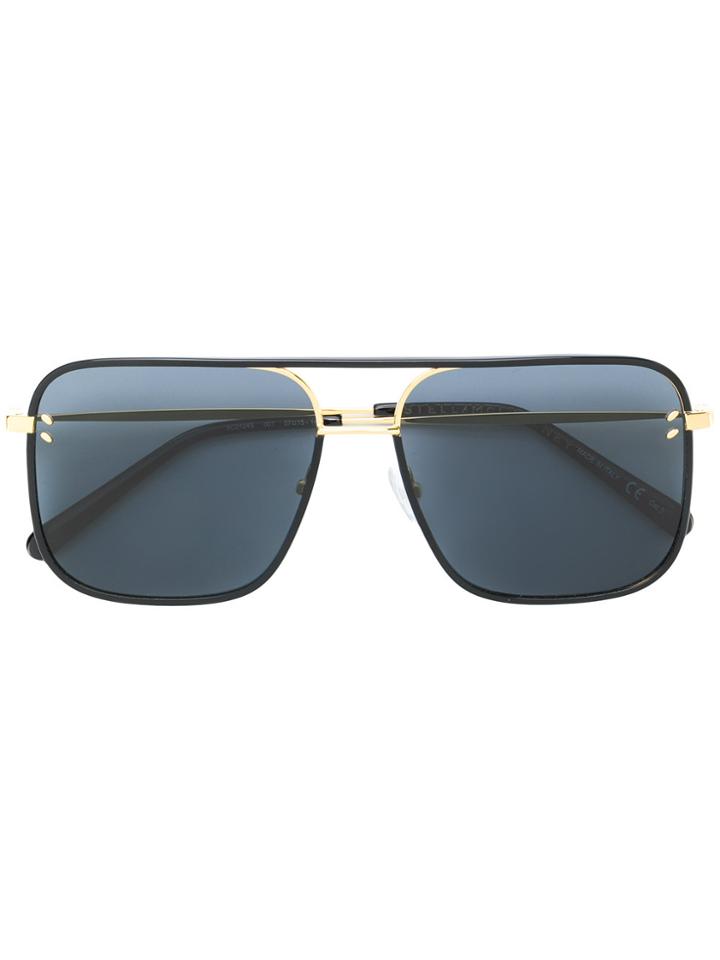 Stella Mccartney Eyewear Square Aviator Sunglasses - Metallic