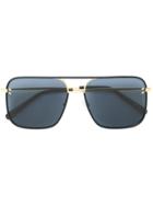 Stella Mccartney Eyewear Square Aviator Sunglasses - Metallic