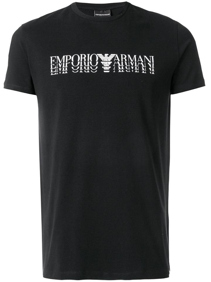 Emporio Armani Logo T-shirt - Black