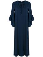 P.a.r.o.s.h. Straight-fit Keyhole Dress - Blue
