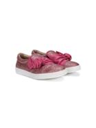 Florens Teen Knotted Glitter Sneakers - Pink