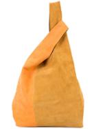 Hayward Colourblock Tote Bag, Women's, Yellow/orange, Suede