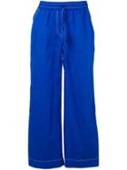 P.a.r.o.s.h. Drawstring Flared Trousers - Blue
