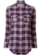 Saint Laurent Classic Plaid Shirt, Women's, Size: S, Red, Cotton/polyethylene/spandex/elastane