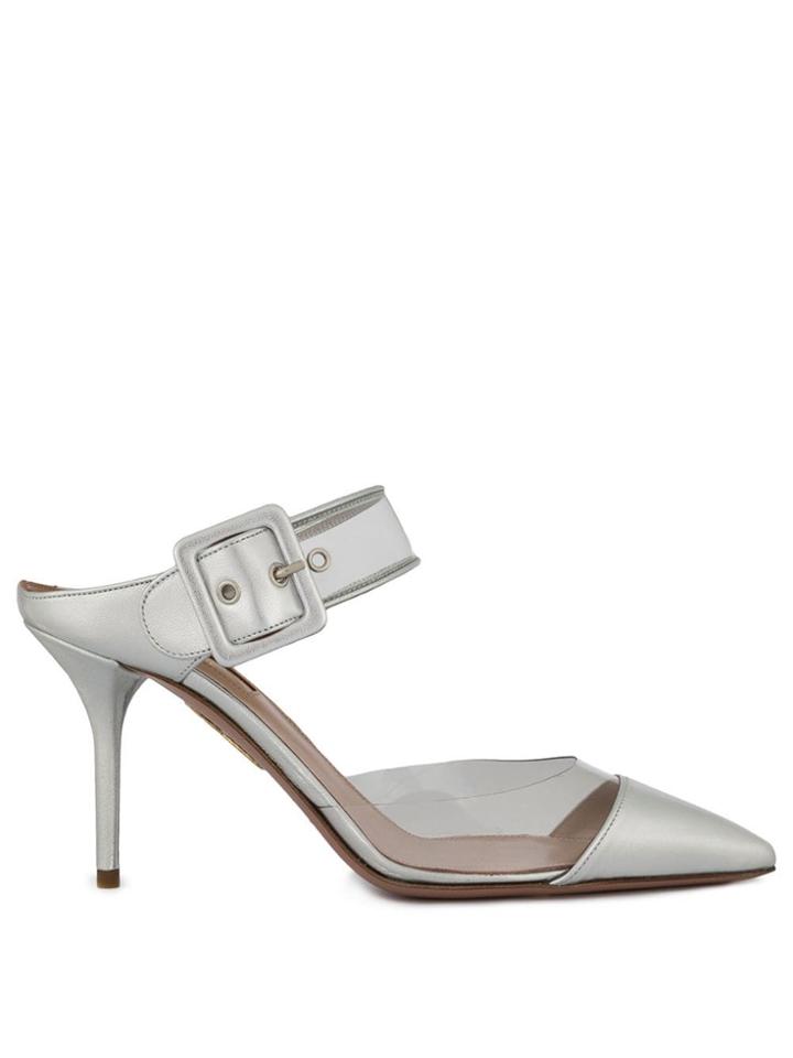 Aquazzura Slingback Heel - Silver