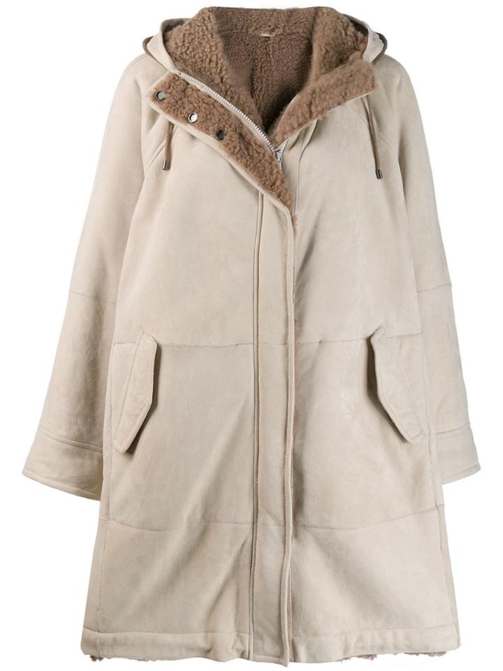 Brunello Cucinelli Hooded Parka - Neutrals