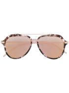 Dolce & Gabbana Eyewear Polarized Aviator-frame Sunglasses - Pink &
